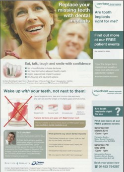 Free Dental Implants Patient Information Event Stroud 7th May 2016